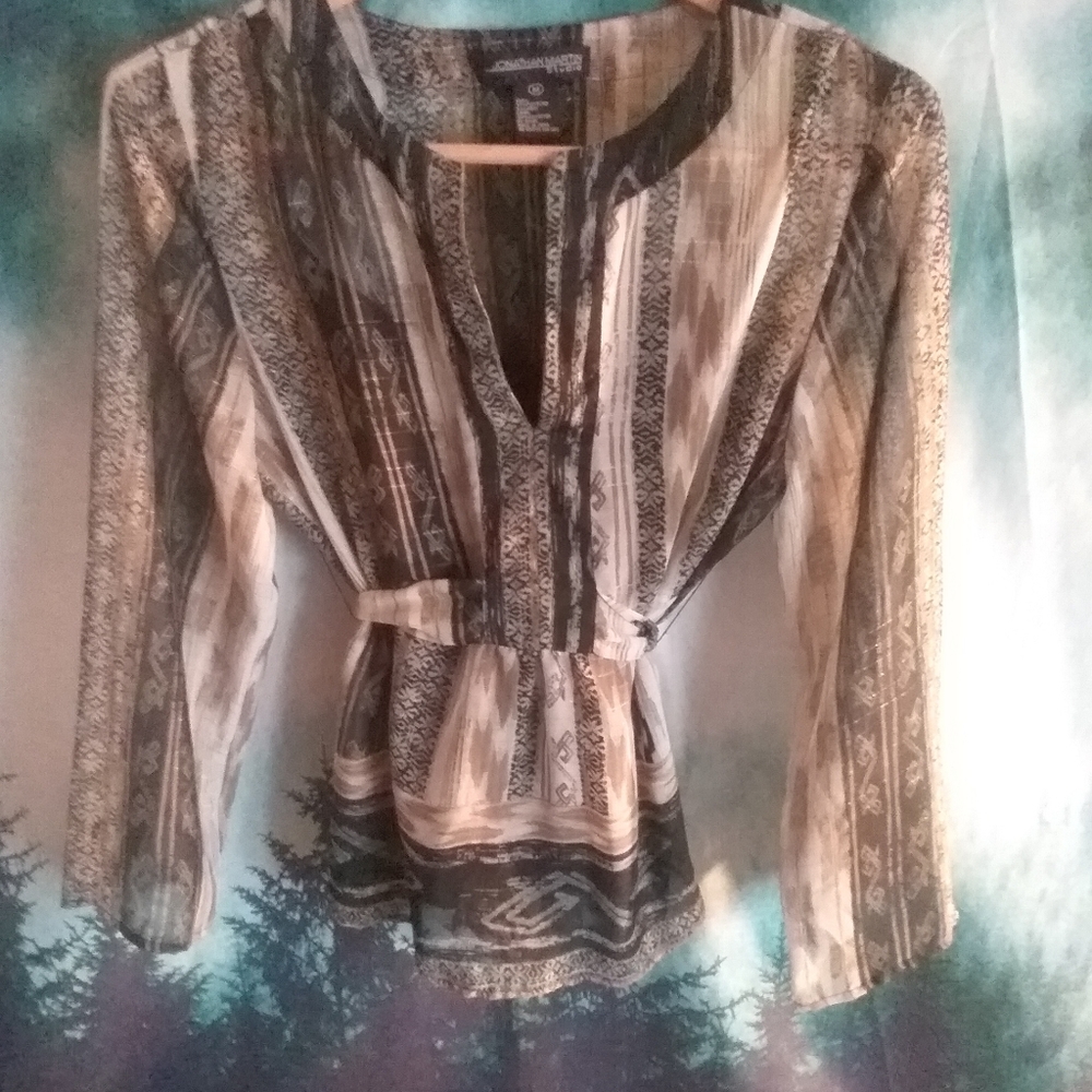 Jonathan Martin Studio long sleeve blouse.
